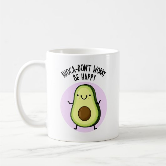 Avoca-don-not hope funny Avocado Pun Kaffeetasse (Links)