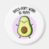 Avoca-don-not hope funny Avocado Pun Magnet (Vorne)