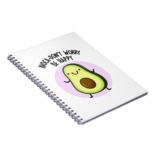 Avoca-don-not hope funny Avocado Pun Notizblock (Rechte Seite)