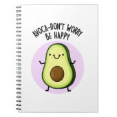Avoca-don-not hope funny Avocado Pun Notizblock (Vorderseite)