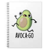 Avoca-go Funny Avocado Pun Notizblock (Vorderseite)