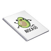 Avoca-go Lustiger Avocado-Wortwitz Notizblock (Rechte Seite)