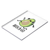 Avoca-go Lustiger Avocado-Wortwitz Notizblock (Linke Seite)