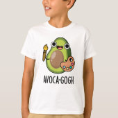 Avoca-gogh Funny Avocado Artist Pun T-Shirt (Vorderseite)