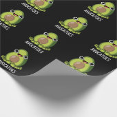 Avoca-toes Funny Avocado Puns Dark BG Geschenkpapier (Ecke)