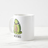 Avoca-toes Funny Avocado Puns Kaffeetasse (Vorderseite Links)