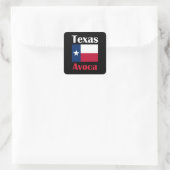 Avoca TX Quadratischer Aufkleber (Tasche)