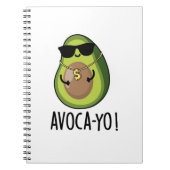 Avoca-yo Funny Cool Avocado Pun Notizblock (Vorderseite)