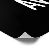 Avoca-you Funny Cool Avocado Pun Dark BG Poster (Ecke)