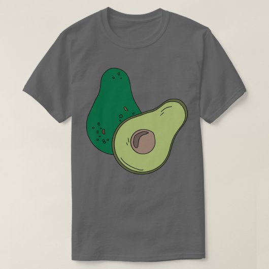Avocado-Abbildung T-Shirt (Design vorne)
