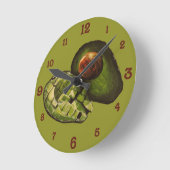 Avocado Acrylic Wall Clock Runde Wanduhr (Winkel)