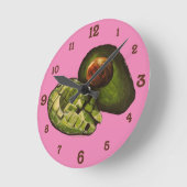 Avocado Acrylic Wall Clock Runde Wanduhr (Winkel)