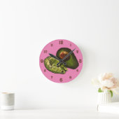 Avocado Acrylic Wall Clock Runde Wanduhr (Zuhause)