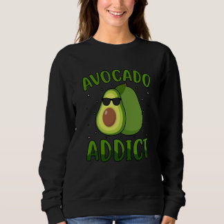 Avocado Addict Vegan Vegan Saying Sweatshirt
