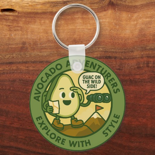 Avocado Adventurers Explore With Style Schlüsselanhänger (Vorderseite)