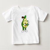 Avocado als Friseur mit Razor Baby T-shirt (Vorderseite)