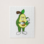 Avocado als Friseur mit Razor Puzzle (Vertikal)