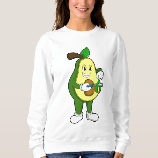 Avocado als Friseur mit Razor Sweatshirt (Vorderseite)