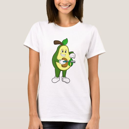 Avocado als Friseur mit Razor T-Shirt (Vorderseite)