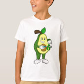Avocado als Friseur mit Razor T-Shirt (Vorderseite)