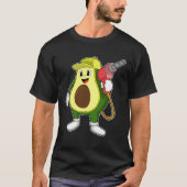 Avocado als Handwerker mit Drill T-Shirt (Vorderseite)