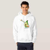Avocado als Maler mit Pinsel Hoodie (Vorne ganz)