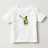 Avocado als Maler mit Pinsel Kleinkind T-shirt (Vorderseite)