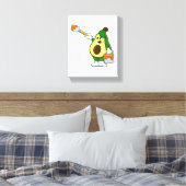 Avocado als Maler mit Pinsel Leinwanddruck (Insitu (Schlafzimmer))