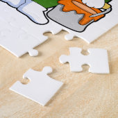 Avocado als Maler mit Pinsel Puzzle (Seite)