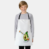 Avocado als Maler mit Pinsel Schürze (Getragen)