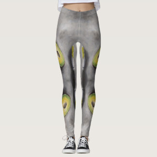 Avocado Art Modern Still Life Frühstück Helthy Fat Leggings