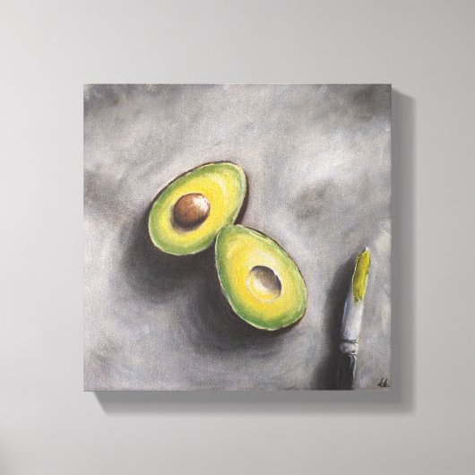 Avocado Art Modern Still Life Frühstück Helthy Fat Leinwanddruck (Vorderseite)