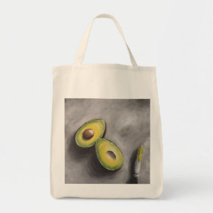 Avocado Art Modern Still Life Frühstück Helthy Fat Tragetasche