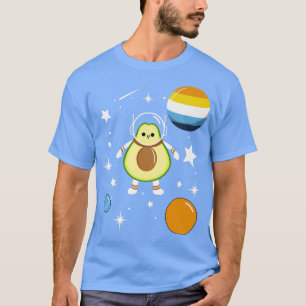 Avocado Astronaut Aroace Pride T-Shirt