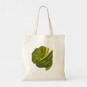 Avocado auf der wiederverwendbaren Einkaufstasche (Rückseite)