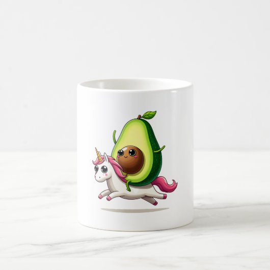 Avocado auf Einhorn Kaffeetasse (Mittel)