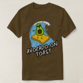 Avocado auf Toast Surfer Avocados Vegan Sum T-Shirt (Design vorne)