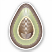 Avocado Aufkleber (Vorderseite)