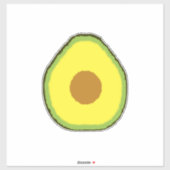 Avocado Aufkleber (Blatt)