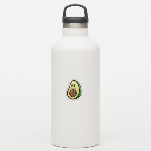Avocado Aufkleber (Wassserflasche)