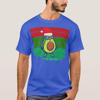 Avocado Avo Frohe Weihnachten Karierte Weihnachtsm T-Shirt