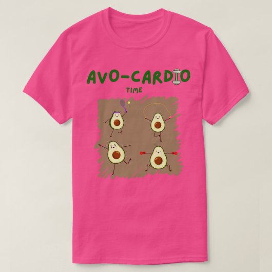 Avocado Avo Kardiozeit T-Shirt (Design vorne)