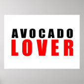 Avocado, Avocado-Liebhaber Poster (Vorne)