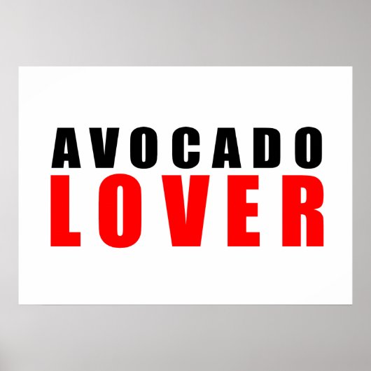Avocado, Avocado-Liebhaber Poster (Vorne)