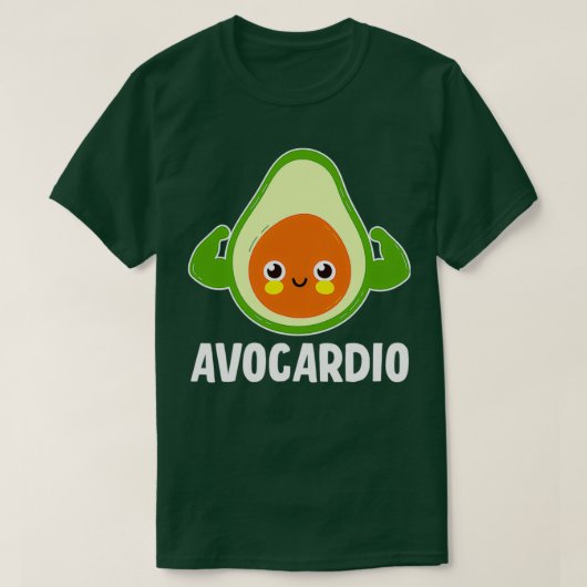 Avocado Avocardio Niedlich Strong Funny T-Shirt (Design vorne)