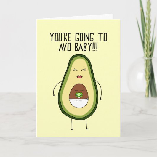 Avocado Baby Card Karte (Vorderseite)