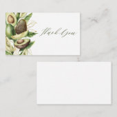 Avocado Baby Dusche Danke Karte (Vorne/Hinten)