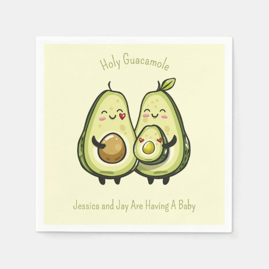 Avocado Baby Dusche Serviette (Vorderseite)