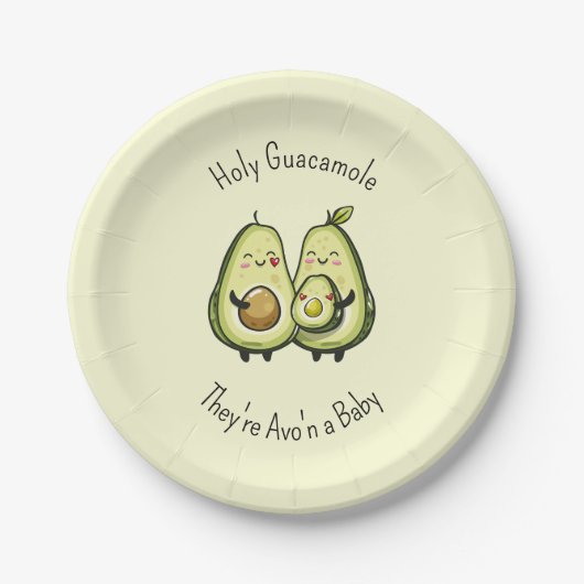 Avocado Baby Duschpapier Teller (Vorderseite)