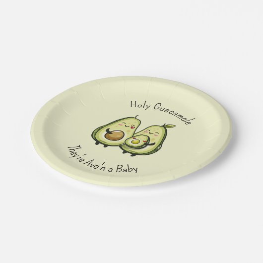 Avocado Baby Duschpapier Teller (Schrägansicht)
